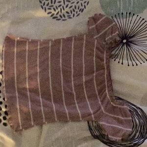 Girls pink striped top